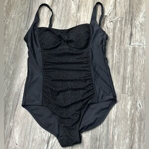 Merona Lace Panel One Piece Swimsuit size XL